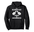 Bearded Dad Mens Beard Funny Hoodie - Custom Art Print for Adults - T-Shirt, Sweatshirt, Hoodie