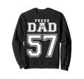 Number 57 Custom Proud Soccer Sweatshirt - Novelty Apparel for Adults - T-Shirt, Sweatshirt, Hoodie