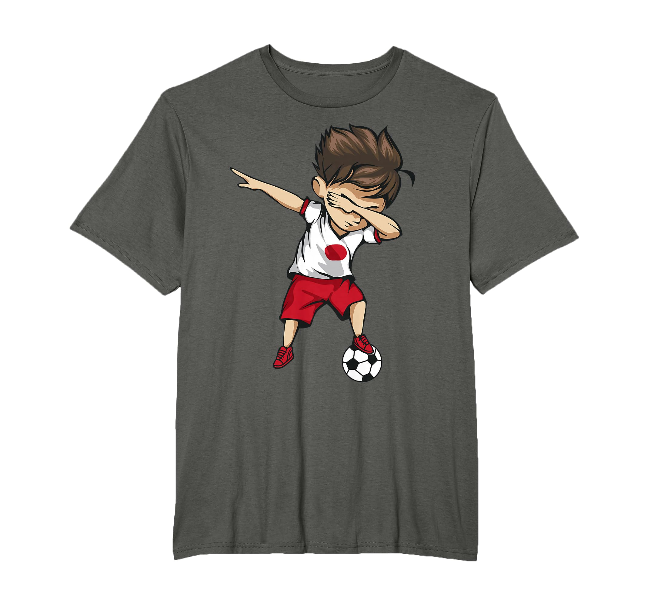 Dabbing Soccer Japan Japanese T-Shirt - Fun Novelty Design Men Women - T-Shirt, Sweatshirt, Hoodie