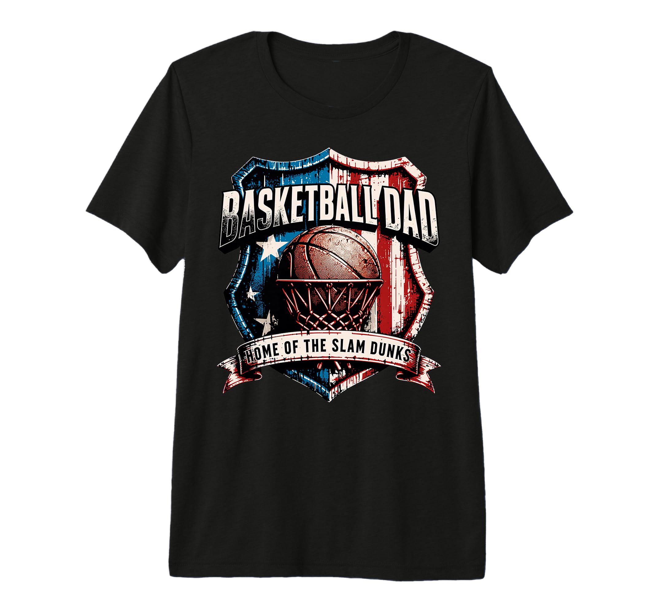 Basketball Dad Home Slam Dunks Tri T-Shirt - Aesthetic Graphic for Adults - T-Shirt, Sweatshirt, Hoodie
