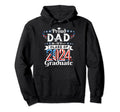 Proud Dad 2024 Graduate Patriotic Dad Hoodie - Minimalist Print Unisex - T-Shirt, Sweatshirt, Hoodie