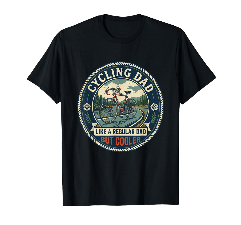 Cycling Dad Road Cyclist Bicycle T-Shirt - Fun Novelty Design for Adults - T-Shirt, Sweatshirt, Hoodie