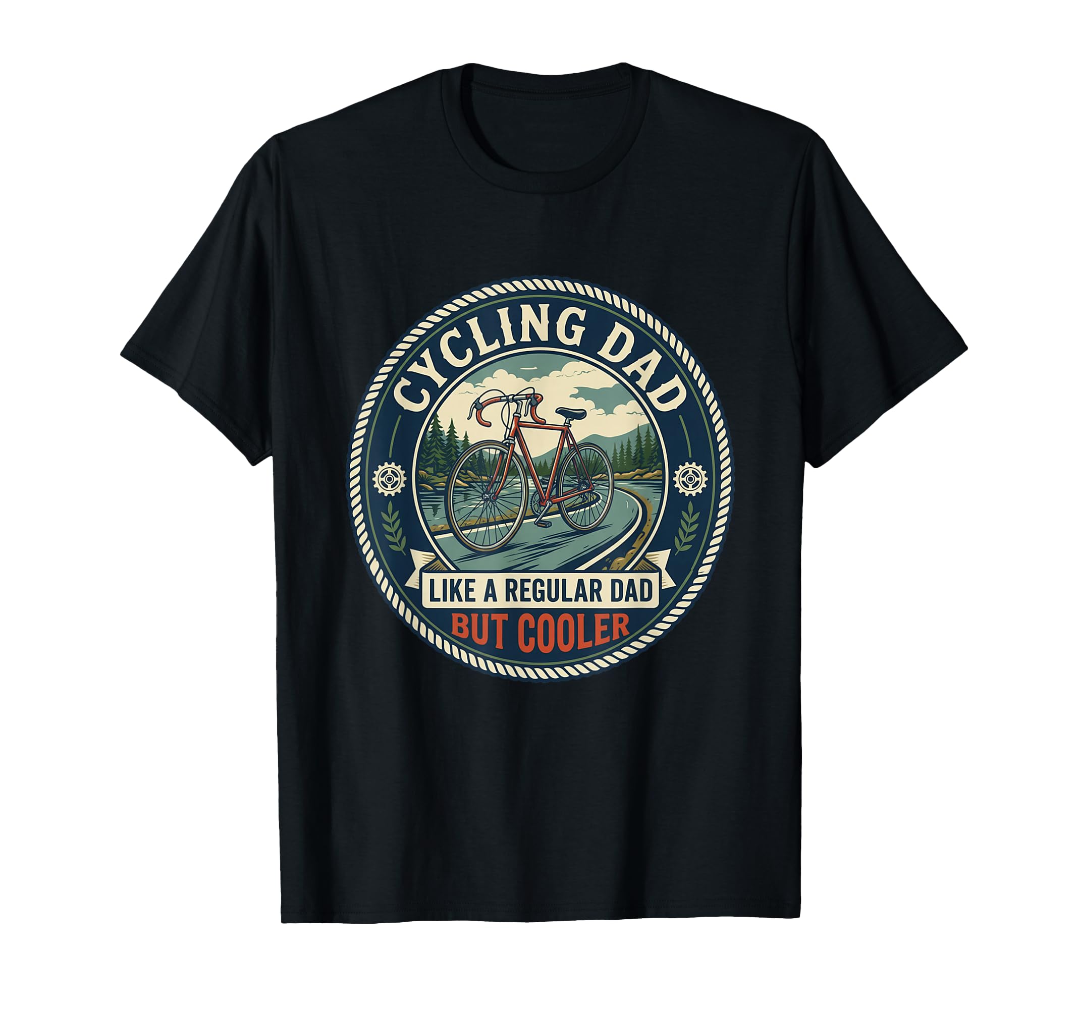 Cycling Dad Road Cyclist Bicycle T-Shirt - Fun Novelty Design for Adults - T-Shirt, Sweatshirt, Hoodie