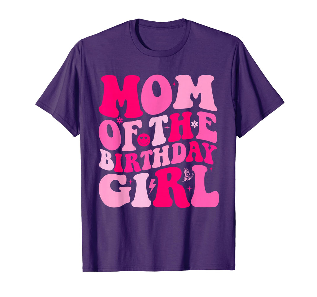 Mom Birthday Daughter Groovy Matching Bday T-Shirt - Trendy Graphic Unisex - T-Shirt, Sweatshirt, Hoodie
