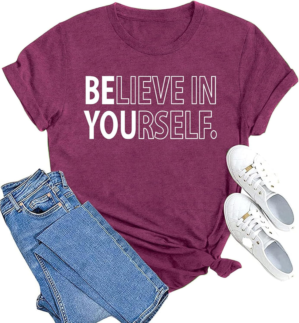 Inspirational for Women Believe in Yourself - Adult & Kids T-Shirts, Sweatshirts & Hoodies apparel design preview 1