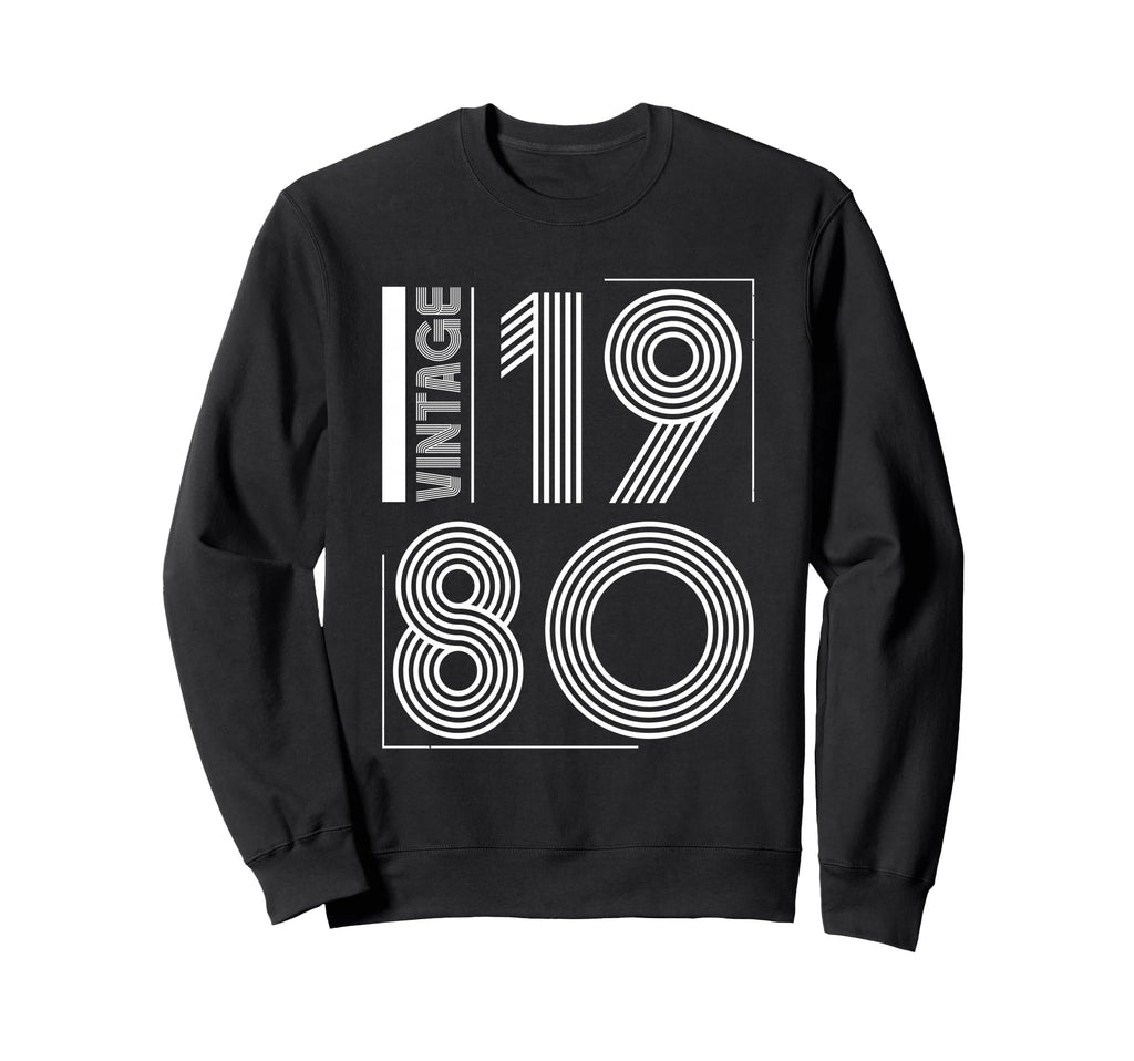 1980 T Shirts Funny 1980 Birthday Sweatshirt - Custom Art Print Unisex - T-Shirt, Sweatshirt, Hoodie