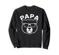 Mens Papa Word Bear Head Sunglasses Sweatshirt - Graphic Print Men Women - T-Shirt, Sweatshirt, Hoodie