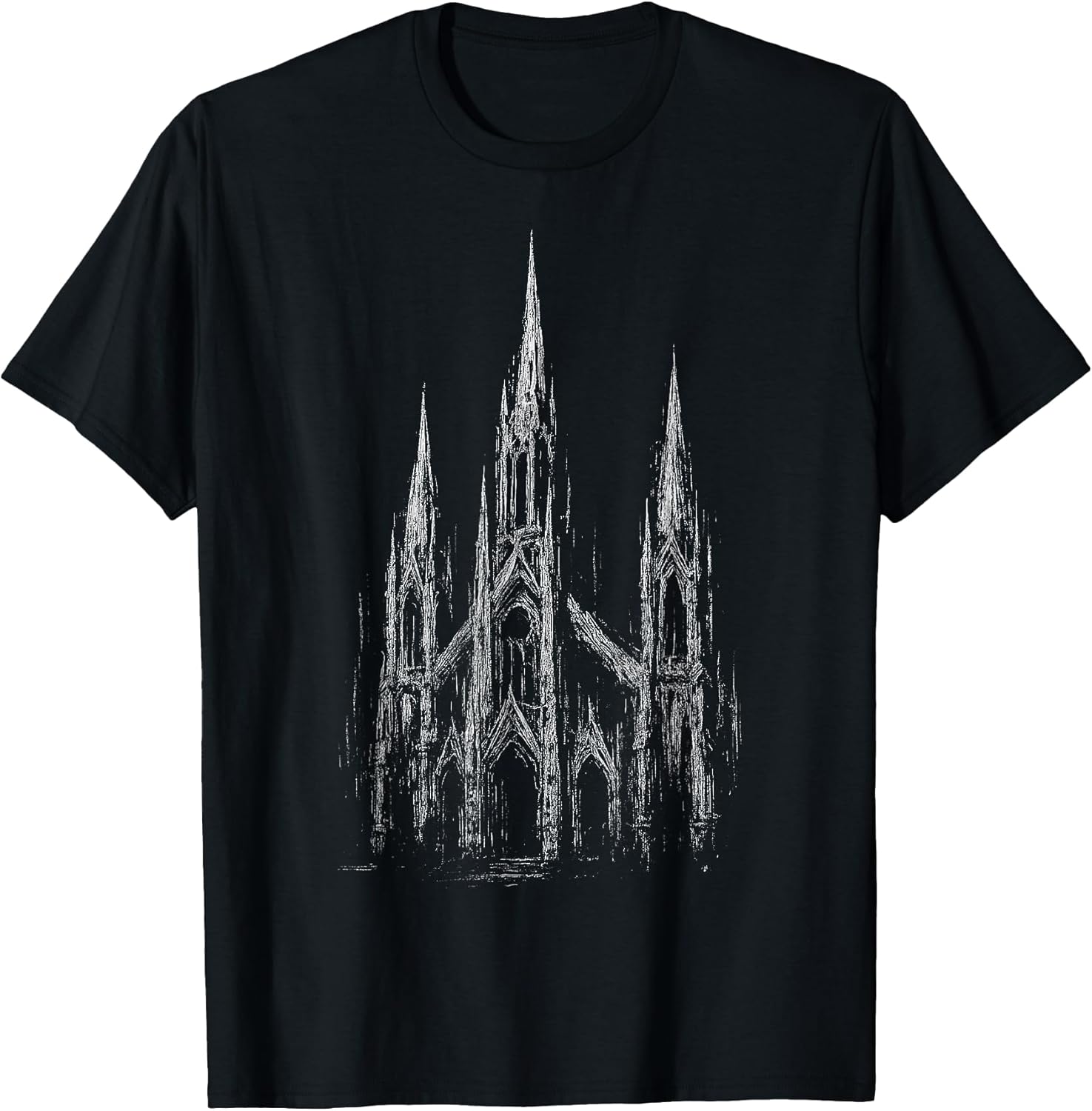 Gothic Church Cathedral Grunge Goth Dark Alt - Adult & Kids T-Shirts, Sweatshirts & Hoodies apparel design preview 1