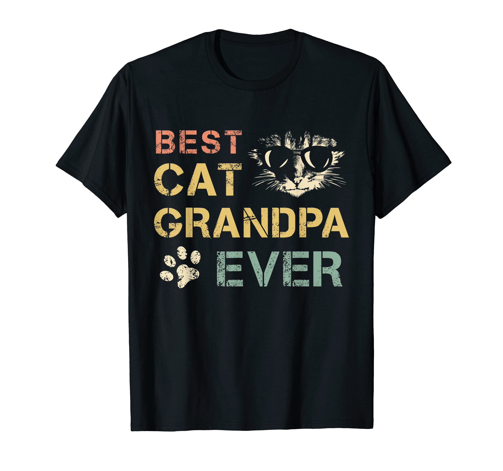 Best Cat Grandpa Ever Grandparents Day T-Shirt - Unique Graphic for Adults - T-Shirt, Sweatshirt, Hoodie