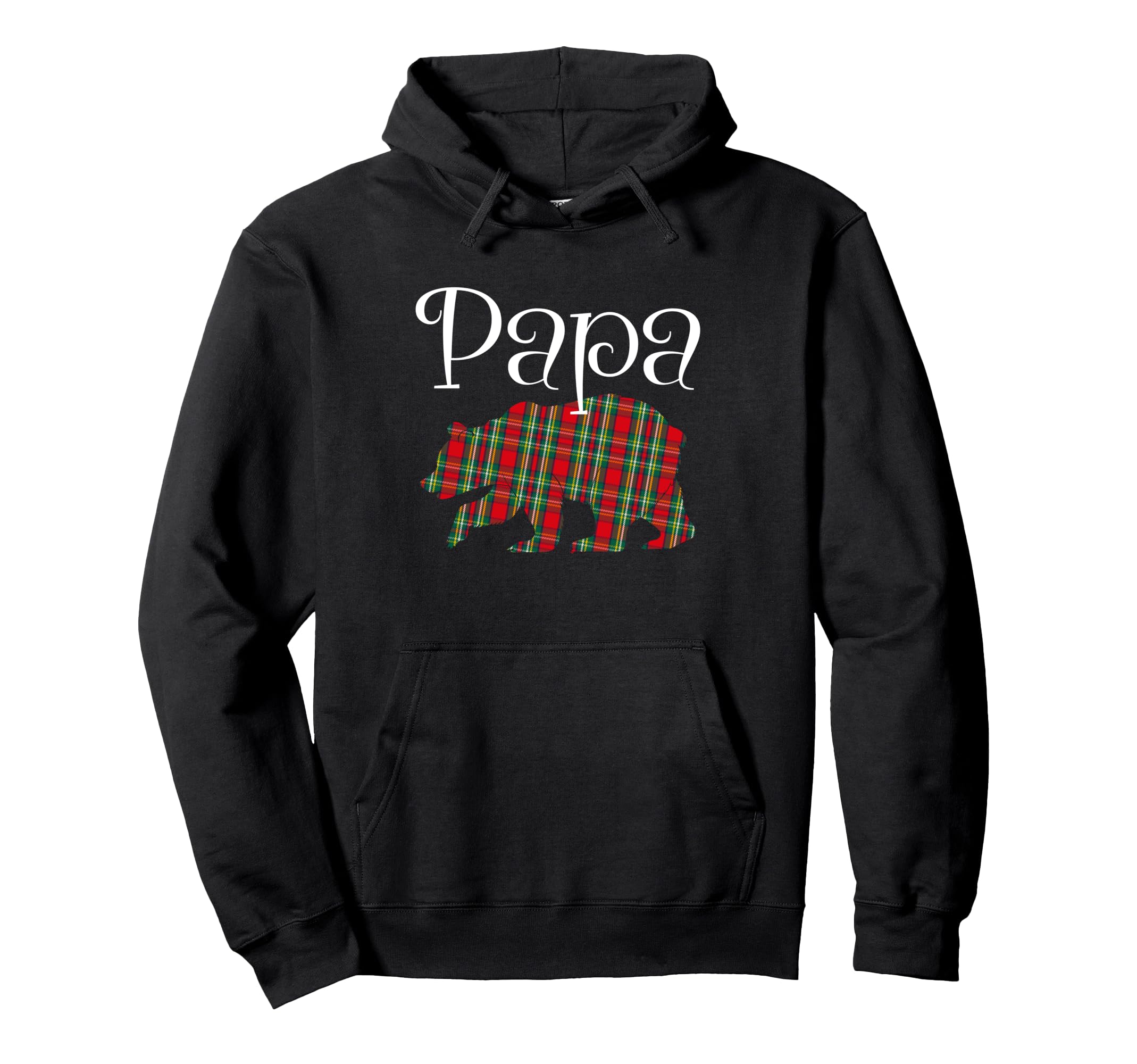 Buffalo Plaid Papa Bear Family Matching Hoodie - Unique Graphic Unisex - T-Shirt, Sweatshirt, Hoodie