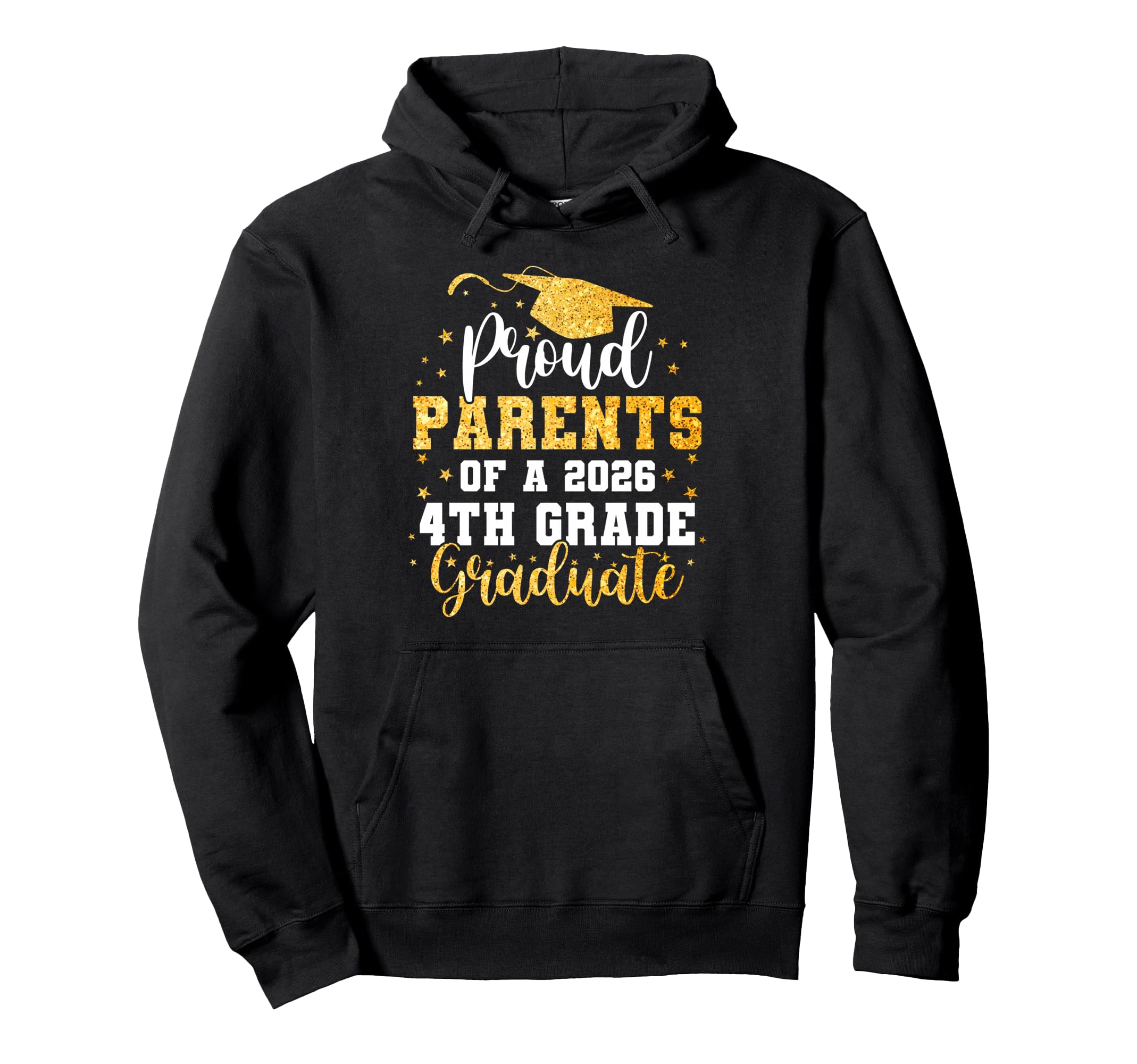 Proud Parents Class 2026 4Th Grade Graduate Hoodie - Graphic Print Unisex - T-Shirt, Sweatshirt, Hoodie