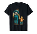 Boss Real Boss Fathers Day Dad Son T-Shirt - Trendy Graphic Men Women - T-Shirt, Sweatshirt, Hoodie