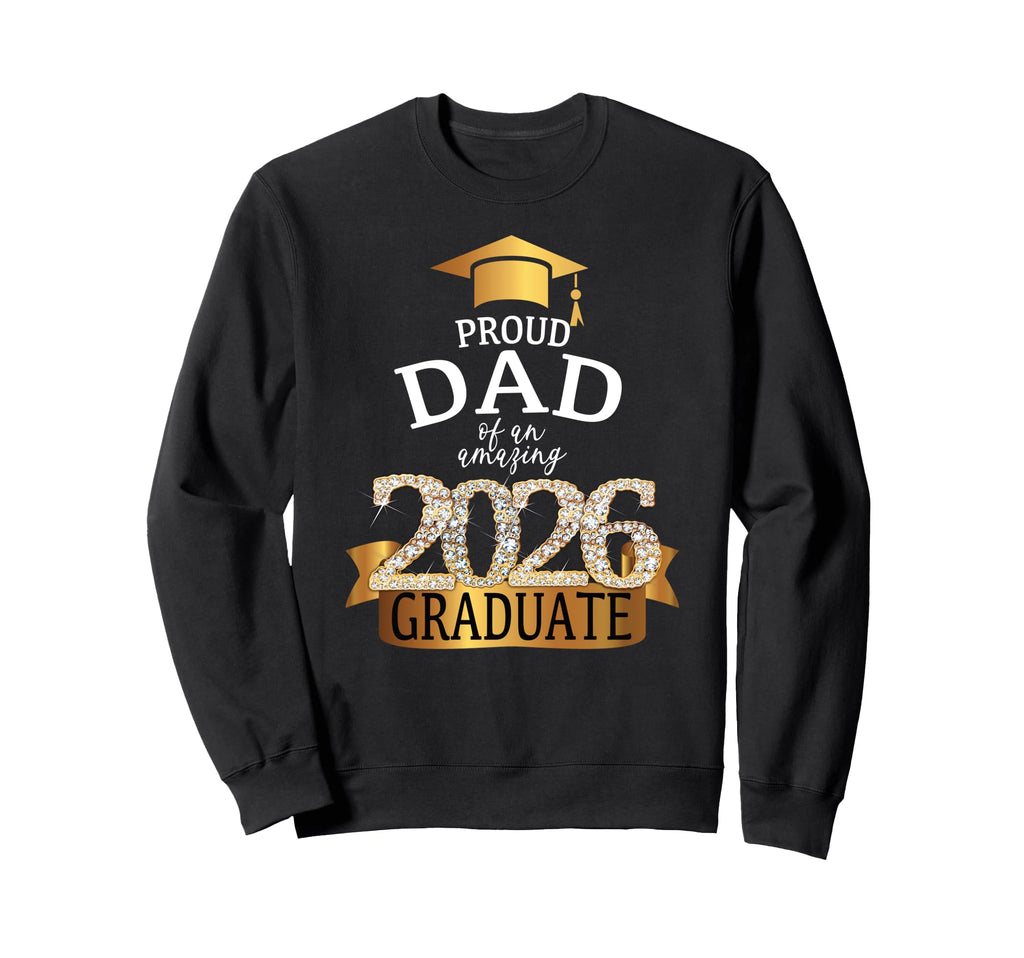 2026 Proud Dad Graduate I Yellow Sweatshirt - Custom Art Print Men Women - T-Shirt, Sweatshirt, Hoodie
