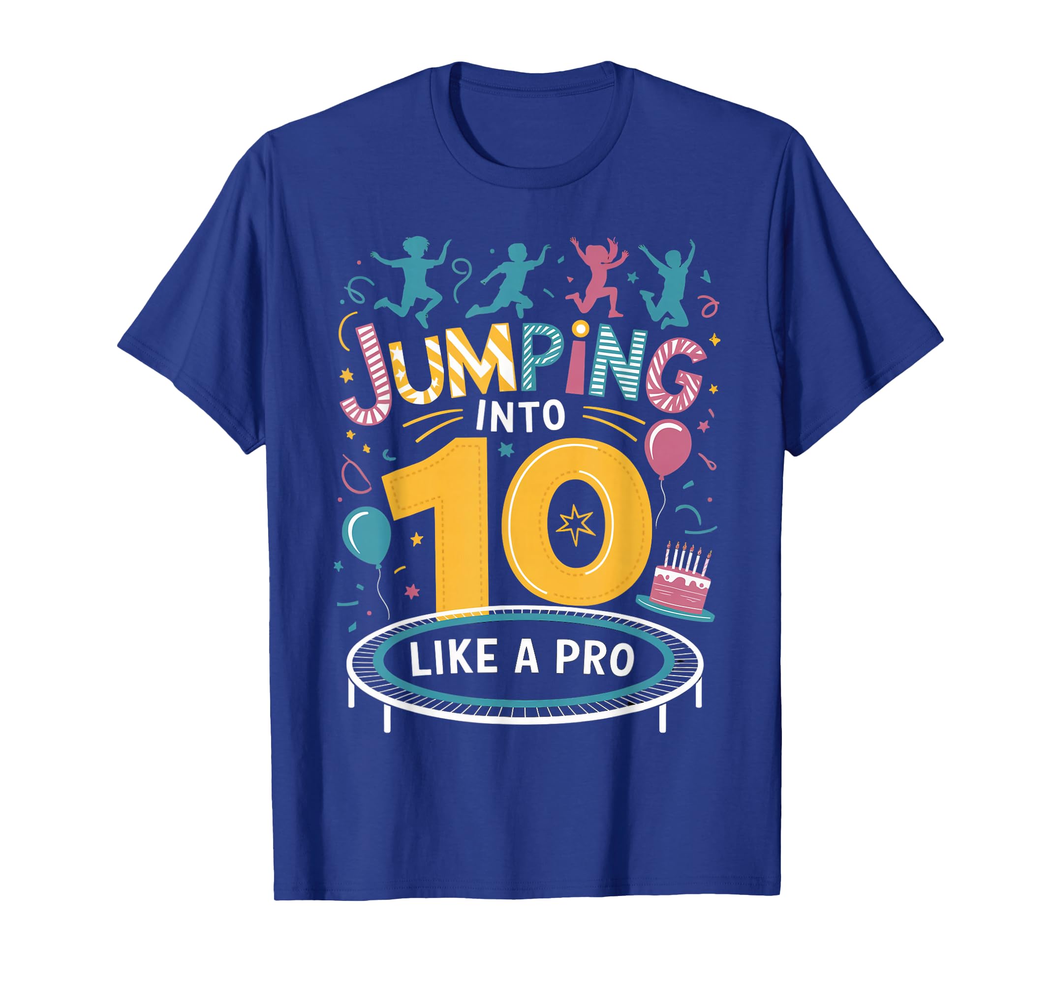 Jumping Into 10 Birthday Party T-Shirt - Streetwear Style Unisex - T-Shirt, Sweatshirt, Hoodie