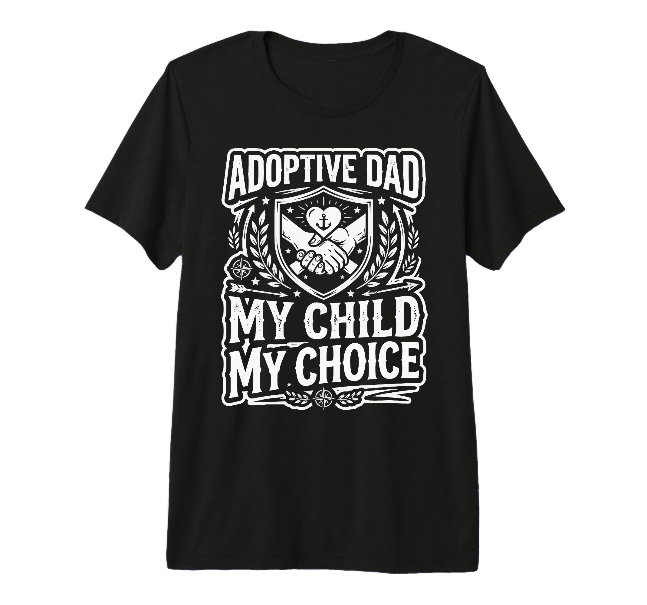 Mens Adoptive Dad Adoption T-Shirt - Casual Everyday Wear Men Women - T-Shirt, Sweatshirt, Hoodie