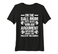 Womens Im Ball Mom Oull Never Win Am T-Shirt - Graphic Print Men Women - T-Shirt, Sweatshirt, Hoodie