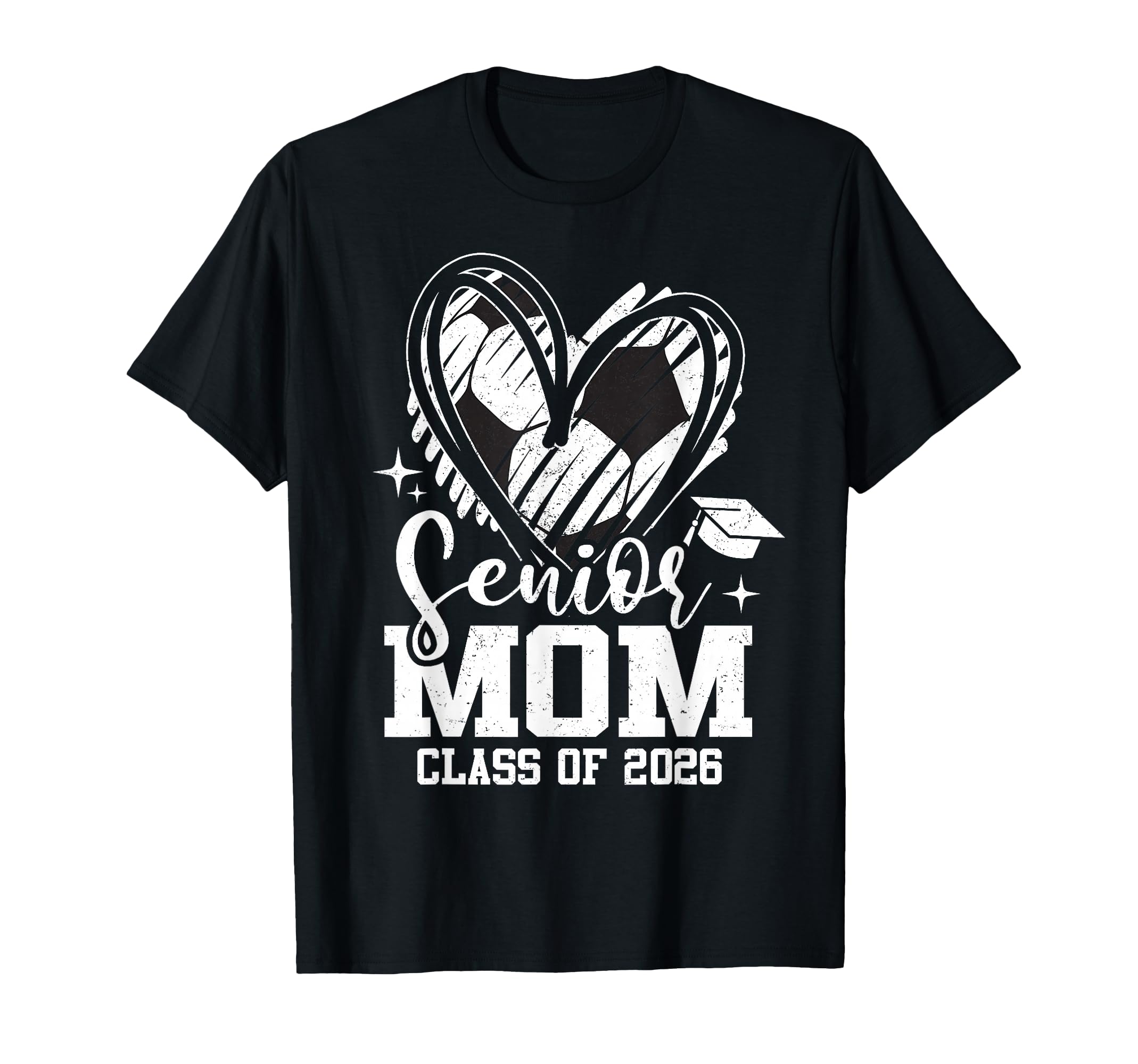 Senior Mom Class 2026 Soccer T-Shirt - Unique Graphic for Adults - T-Shirt, Sweatshirt, Hoodie