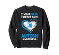 I Wear Blue My Son Autism Awareness Sweatshirt - Trendy Graphic for Adults - T-Shirt, Sweatshirt, Hoodie
