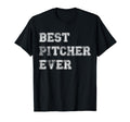 Best Pitcher Ever Softball Dad T-Shirt - Aesthetic Graphic Men Women - T-Shirt, Sweatshirt, Hoodie