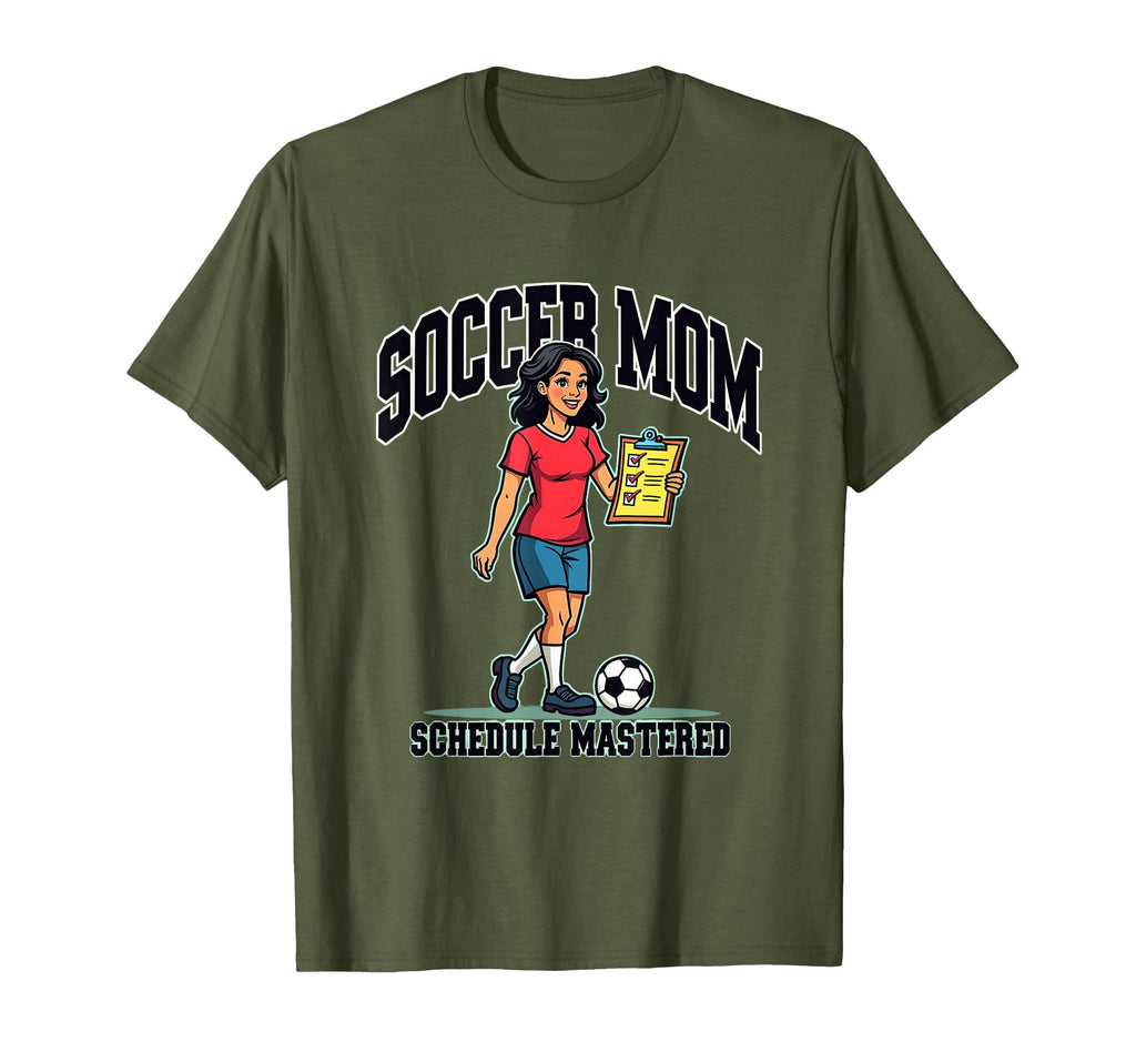 Soccer Mom Schedule Mastered T-Shirt - Graphic Print Men Women - T-Shirt, Sweatshirt, Hoodie
