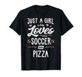 Just Who Loves Soccer And Pizza Gift T-Shirt - Graphic Print Unisex - T-Shirt, Sweatshirt, Hoodie