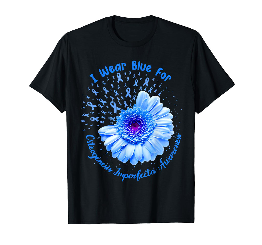 I Wear Blue Osteogenesis Imperfecta T-Shirt - Graphic Print for Adults - T-Shirt, Sweatshirt, Hoodie