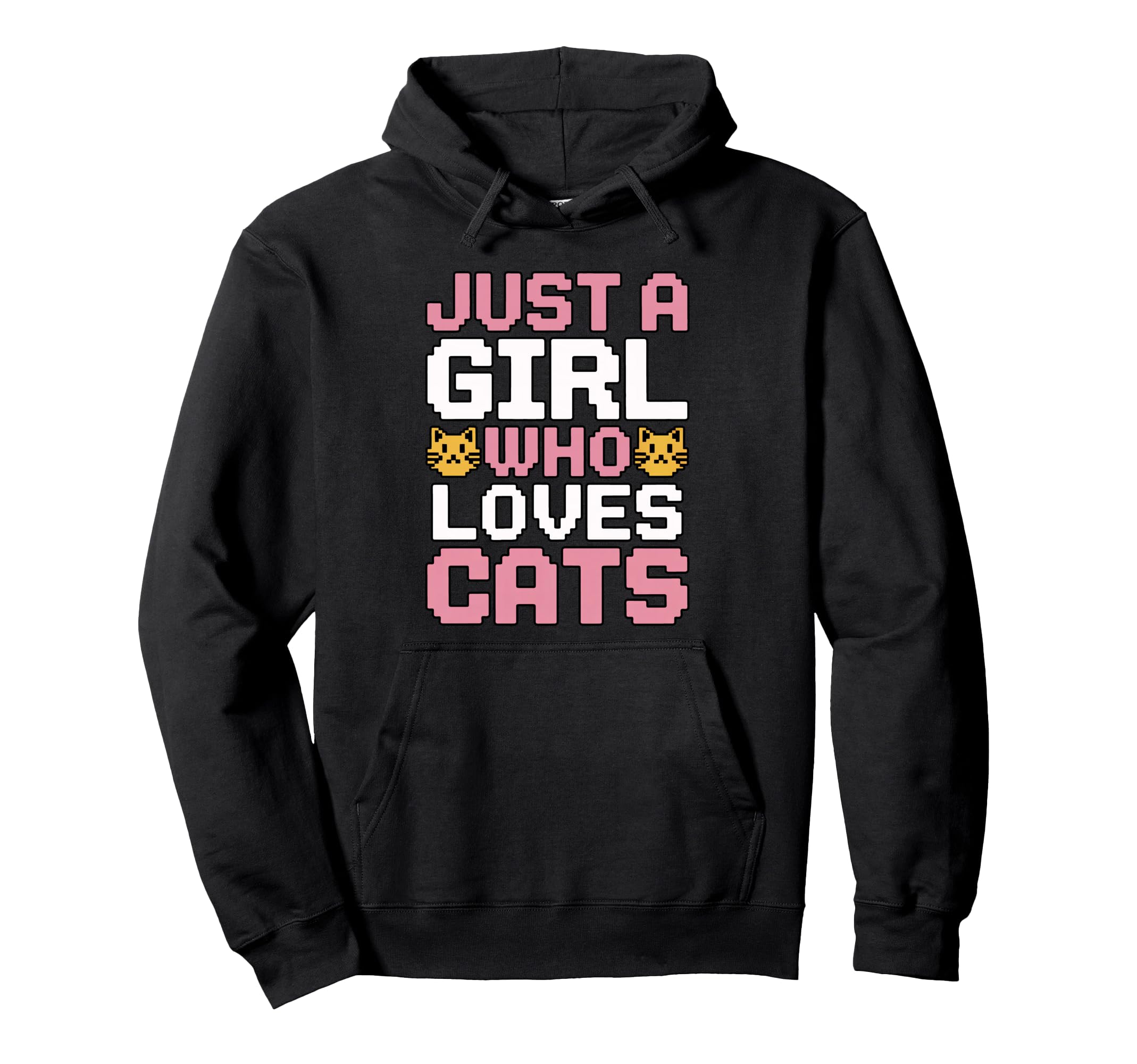Just Who Loves Cats Hoodie - Aesthetic Graphic for Adults - T-Shirt, Sweatshirt, Hoodie