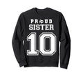 Number 10 Custom Proud Soccer Sweatshirt - Casual Everyday Wear Men Women - T-Shirt, Sweatshirt, Hoodie