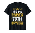 Happy Its My Papas 70Th Birthday 1955 70 T-Shirt - Graphic Print Men Women - T-Shirt, Sweatshirt, Hoodie