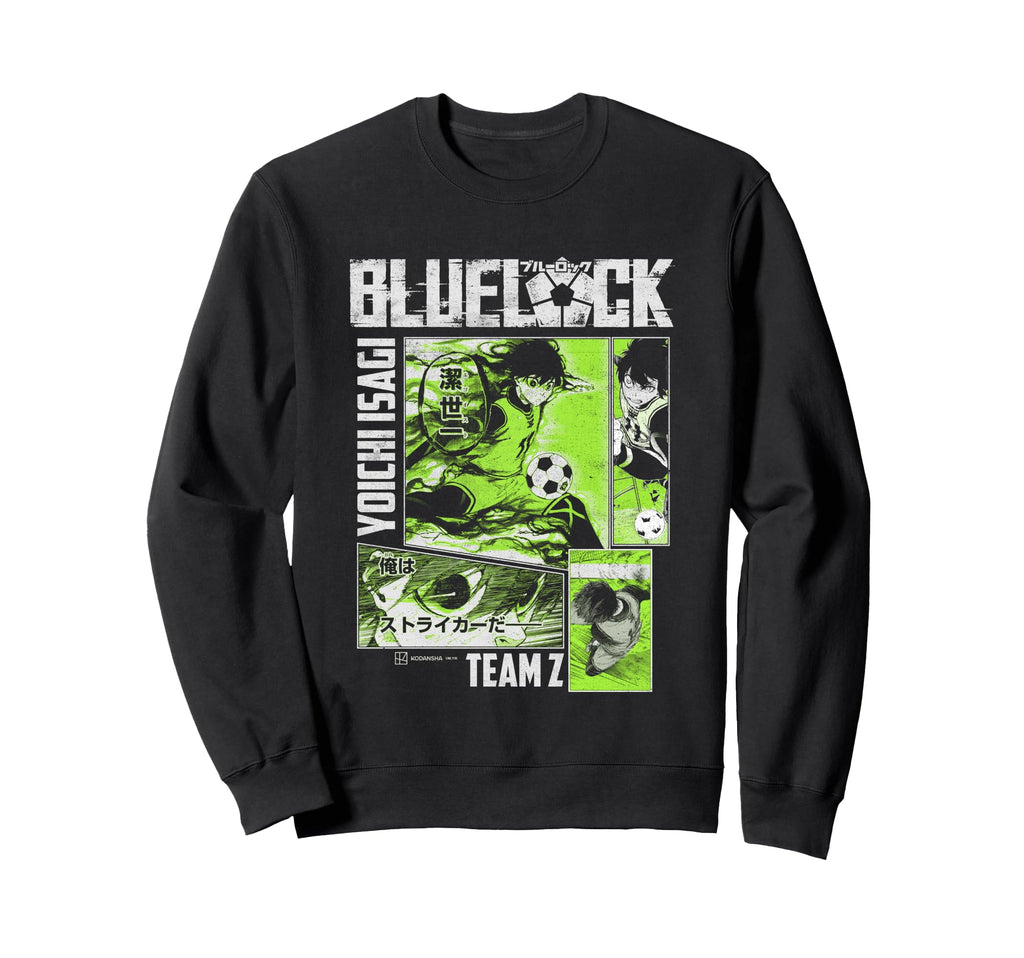 Blue Lock Yoichi Isagi Split Soccer Sweatshirt - Unique Graphic Men Women - T-Shirt, Sweatshirt, Hoodie