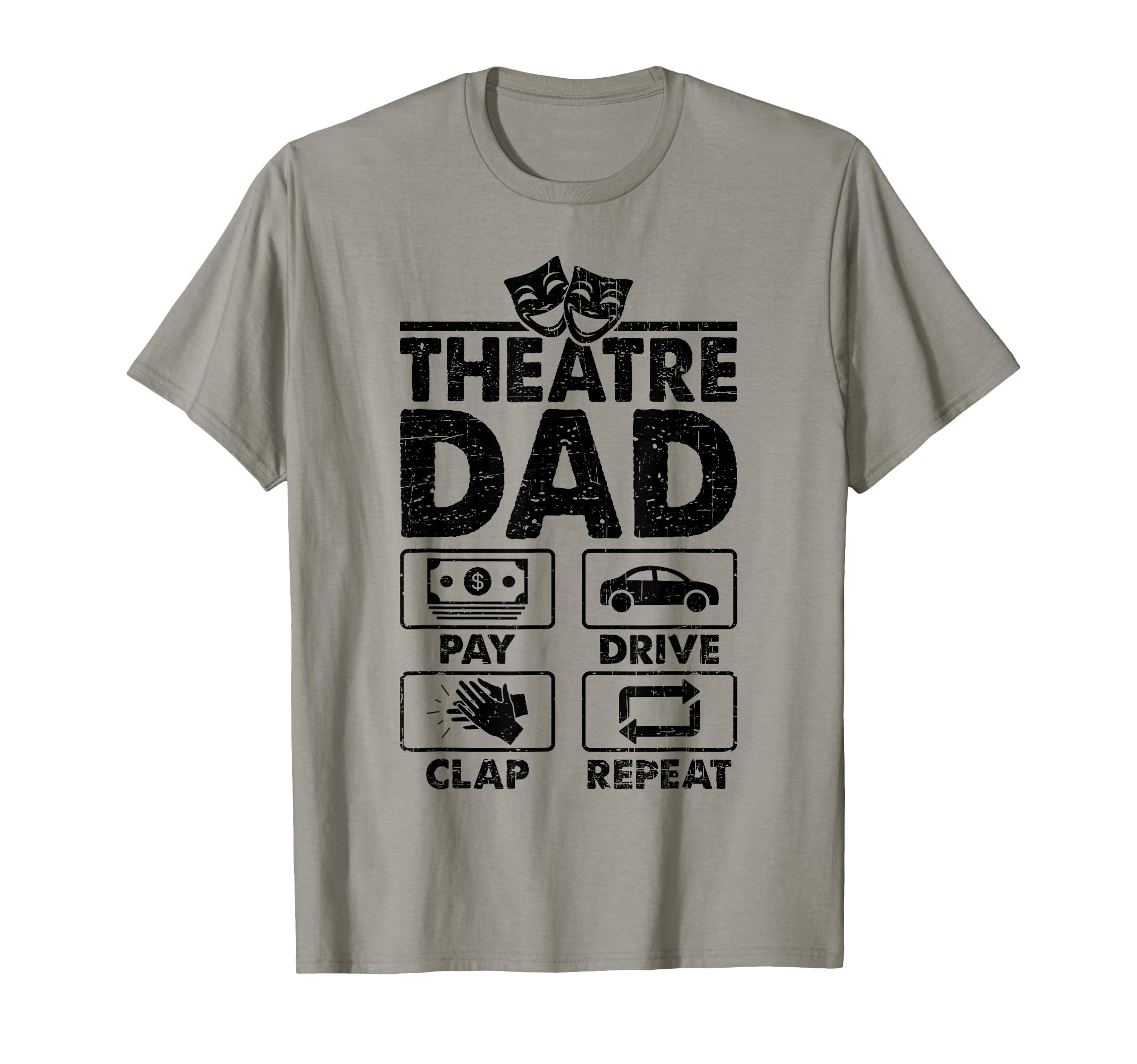 Theatre Dad Actor Daughter Son T-Shirt - Aesthetic Graphic for Adults - T-Shirt, Sweatshirt, Hoodie