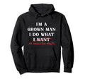 Im Grown I Do What My Daughter Hoodie - Casual Everyday Wear for Adults - T-Shirt, Sweatshirt, Hoodie