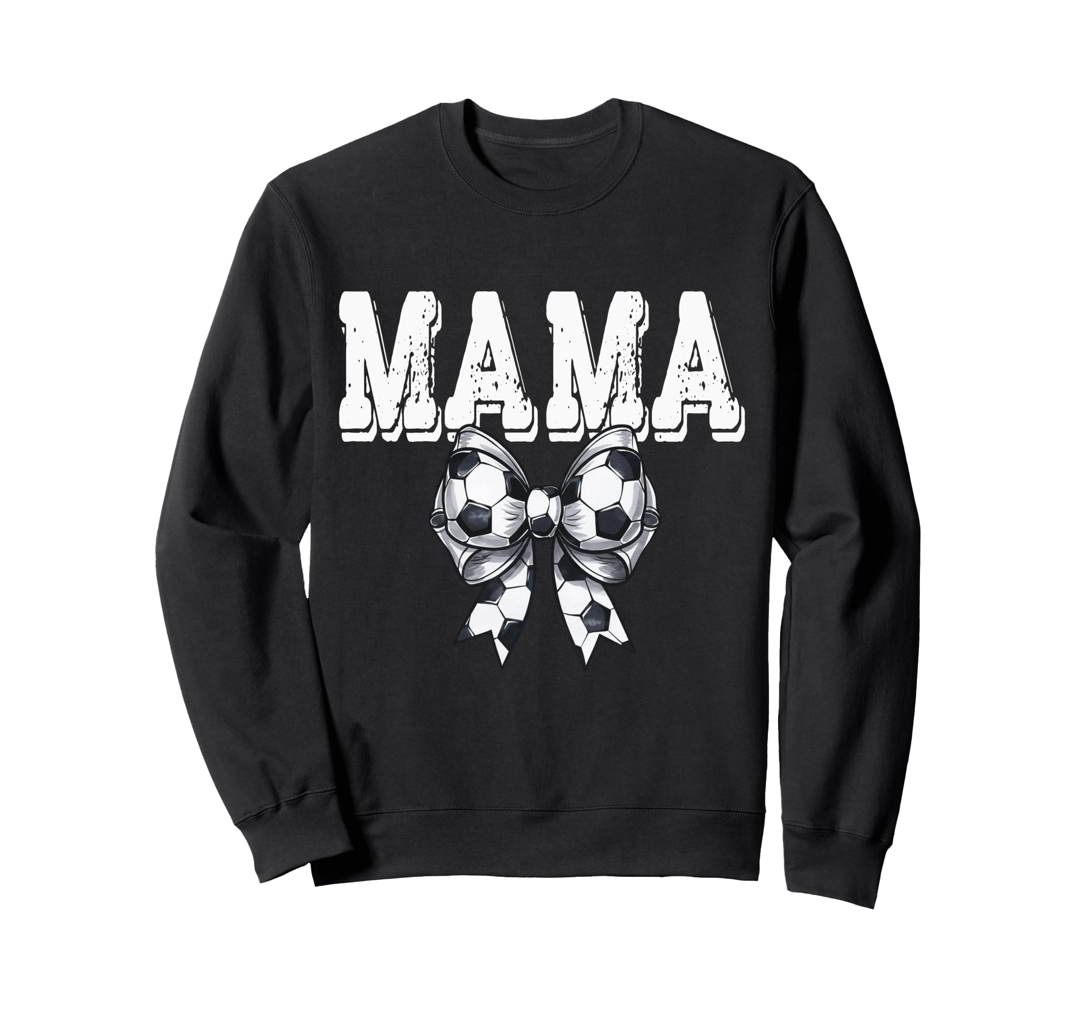 Coquette Soccer Bow Mama Sister Sweatshirt - Graphic Print Men Women - T-Shirt, Sweatshirt, Hoodie