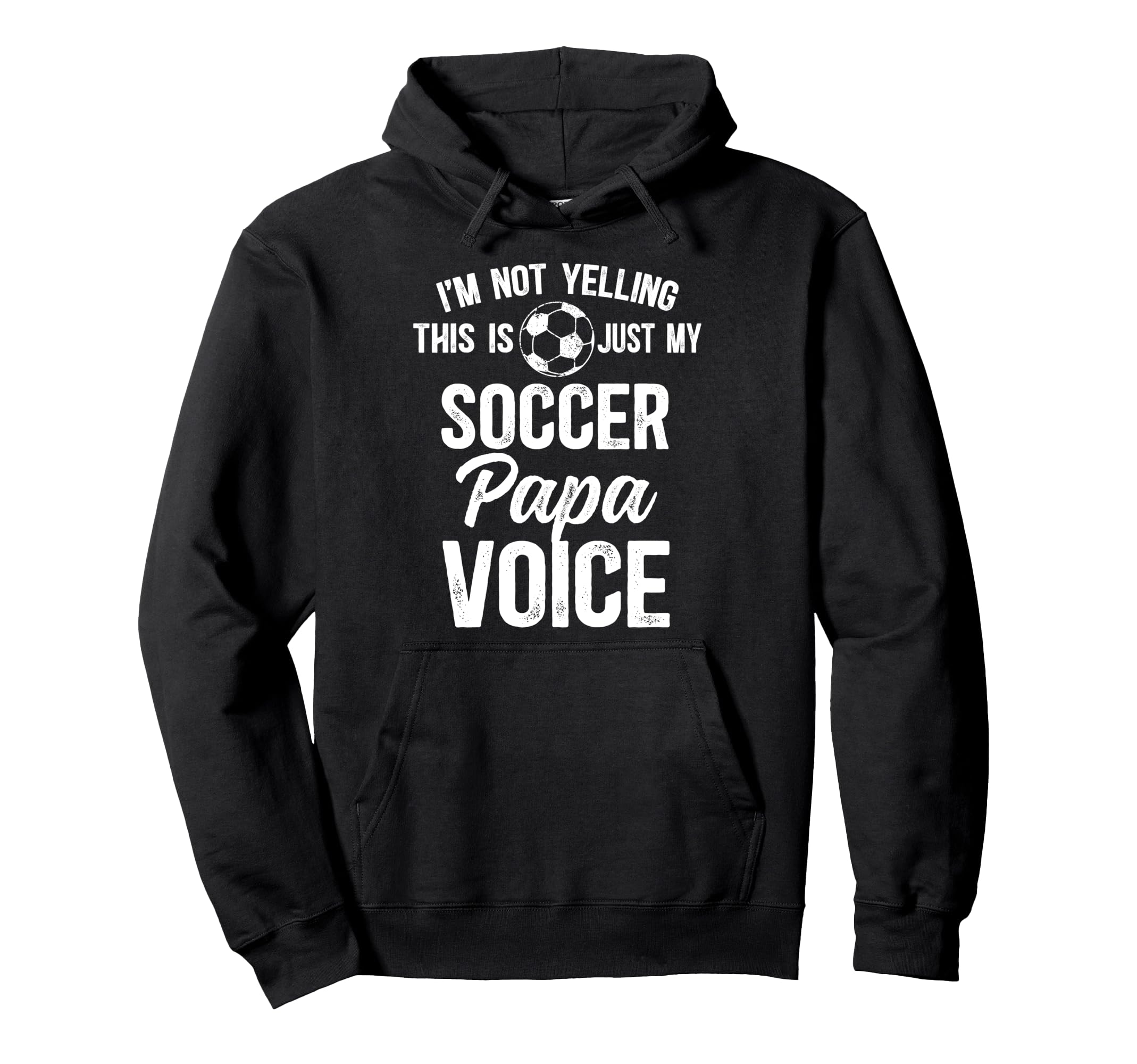 My Soccer Papa Voice Papa Soccer Hoodie - Minimalist Print Men Women - T-Shirt, Sweatshirt, Hoodie