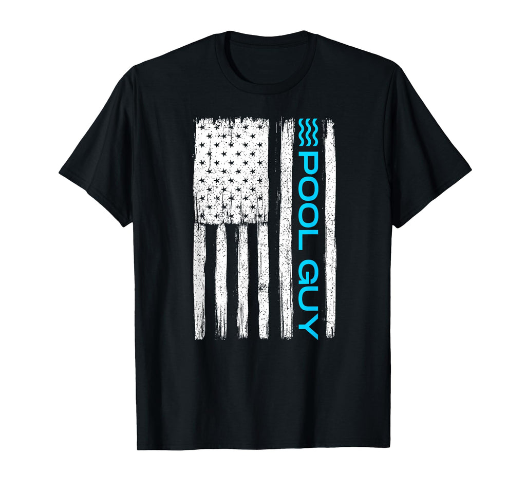Pool Guy Patriotic Us Flag T-Shirt - Trendy Graphic Unisex - T-Shirt, Sweatshirt, Hoodie