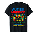 Autism Level Unlocked Gamer Dad Autism T-Shirt - Graphic Print Men Women - T-Shirt, Sweatshirt, Hoodie