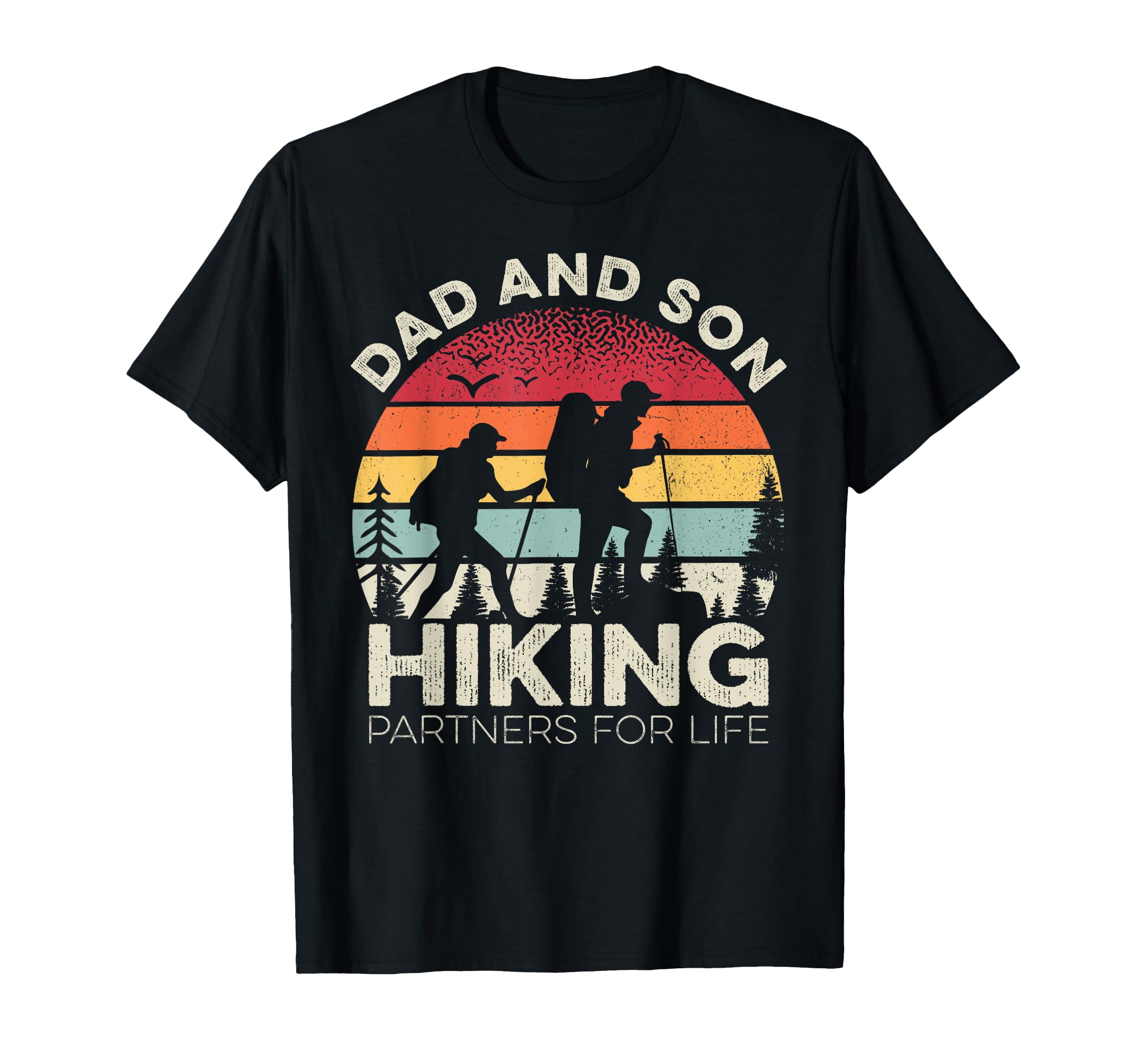 Dad And Son Hiking Partners Life Hiker T-Shirt - Minimalist Print Unisex - T-Shirt, Sweatshirt, Hoodie