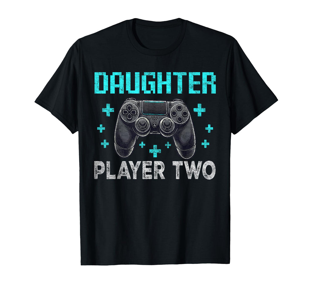 Gamer Dad Fathers Day Dad Daughter T-Shirt - Custom Art Print Unisex - T-Shirt, Sweatshirt, Hoodie