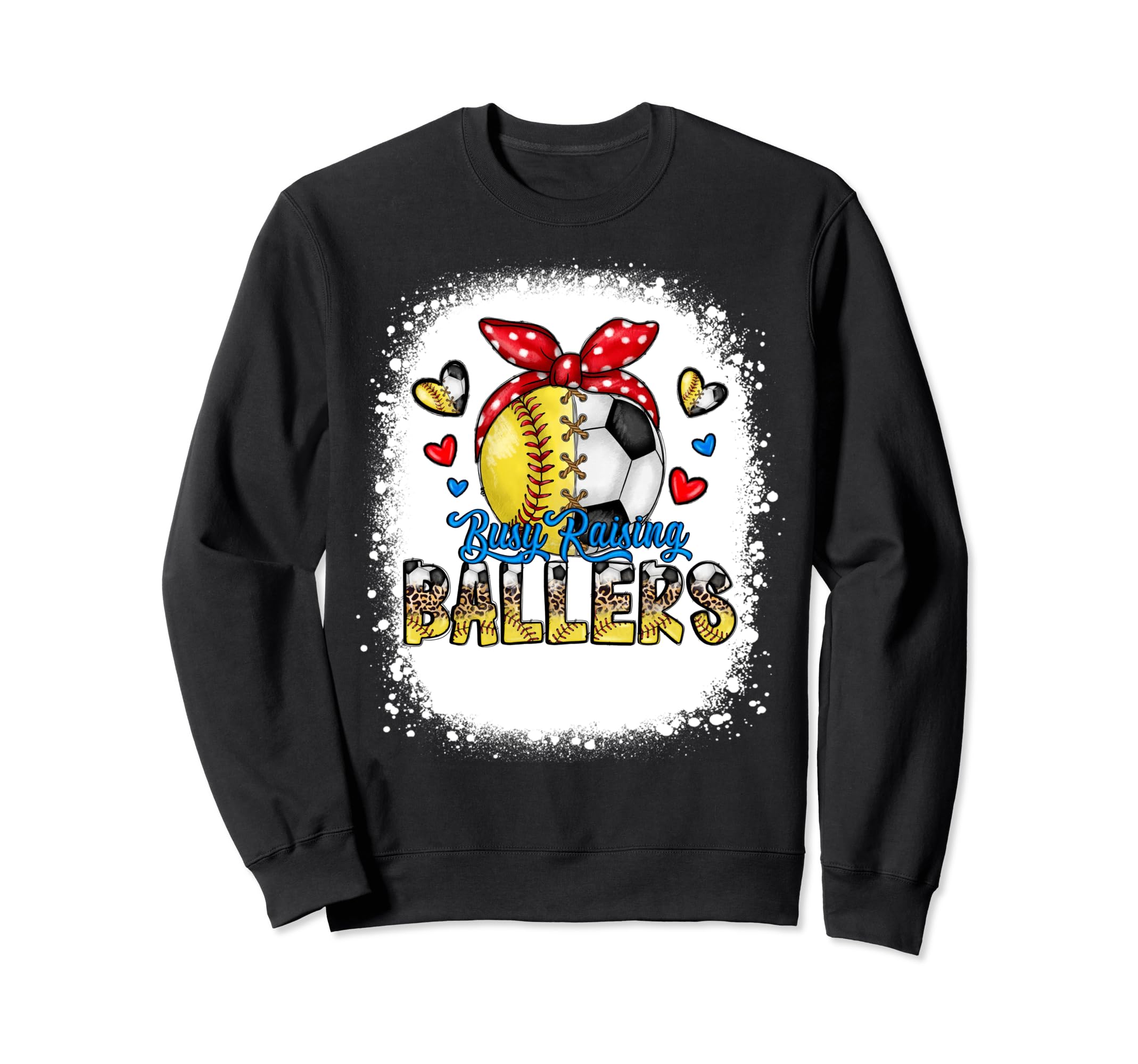 Busy Raising Ballers Softball And Sweatshirt - Fun Novelty Design Unisex - T-Shirt, Sweatshirt, Hoodie