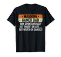 Warning Gaming Dad Video Game Father T-Shirt - Custom Art Print Men Women - T-Shirt, Sweatshirt, Hoodie