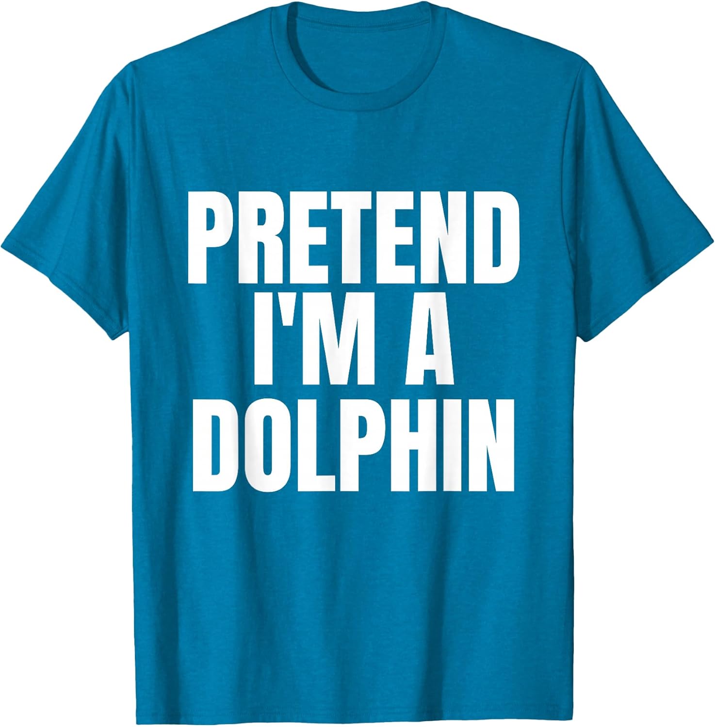 Pretend I'm A Dolphin Funny Lazy Costume - Adult & Kids T-Shirts, Sweatshirts & Hoodies apparel design preview 1