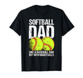 Softball Dad Like Baseball Dad But T-Shirt - Custom Art Print for Adults - T-Shirt, Sweatshirt, Hoodie