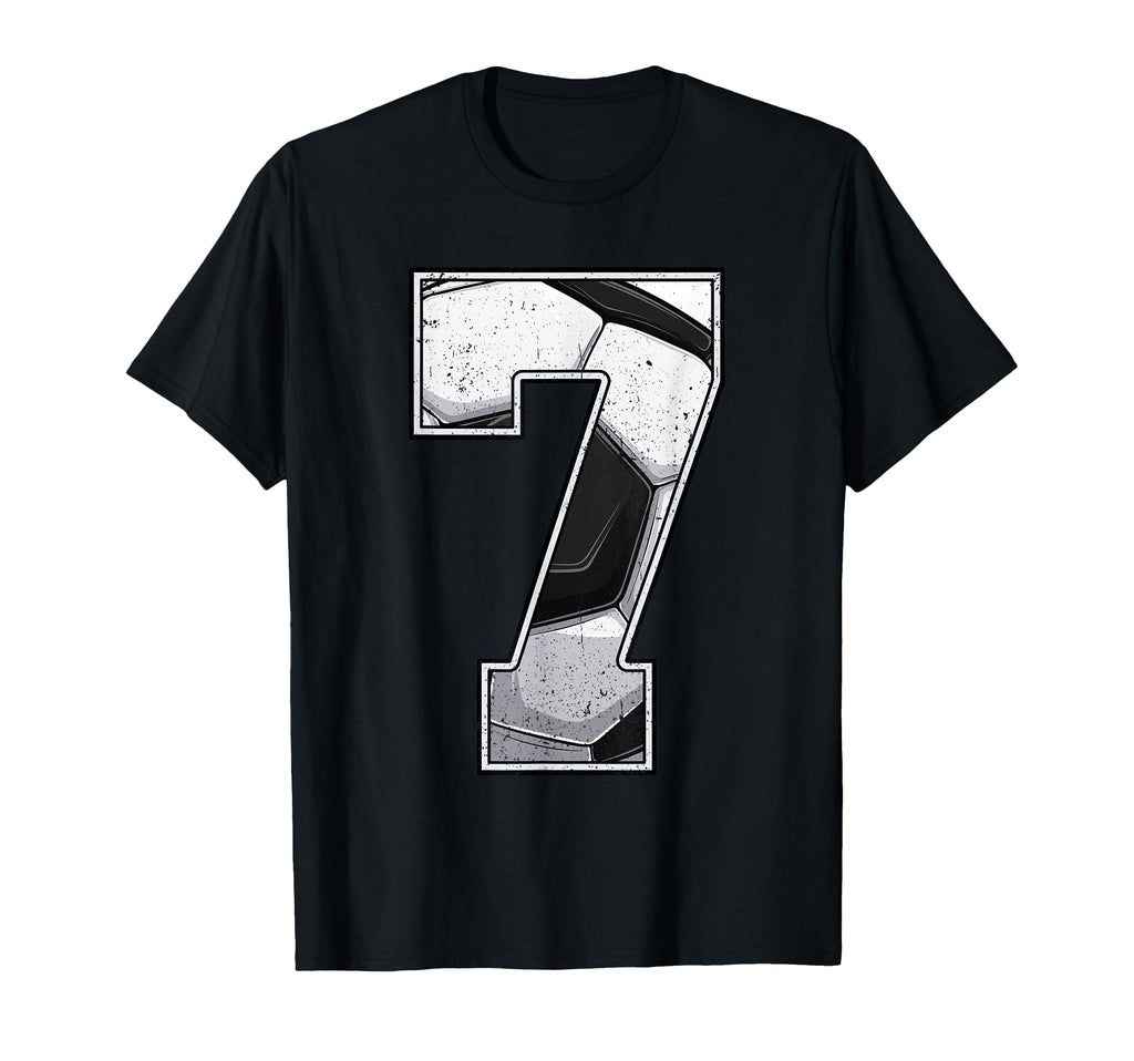 Soccer Second 7Th Birthday 7 T-Shirt - Casual Everyday Wear Men Women - T-Shirt, Sweatshirt, Hoodie