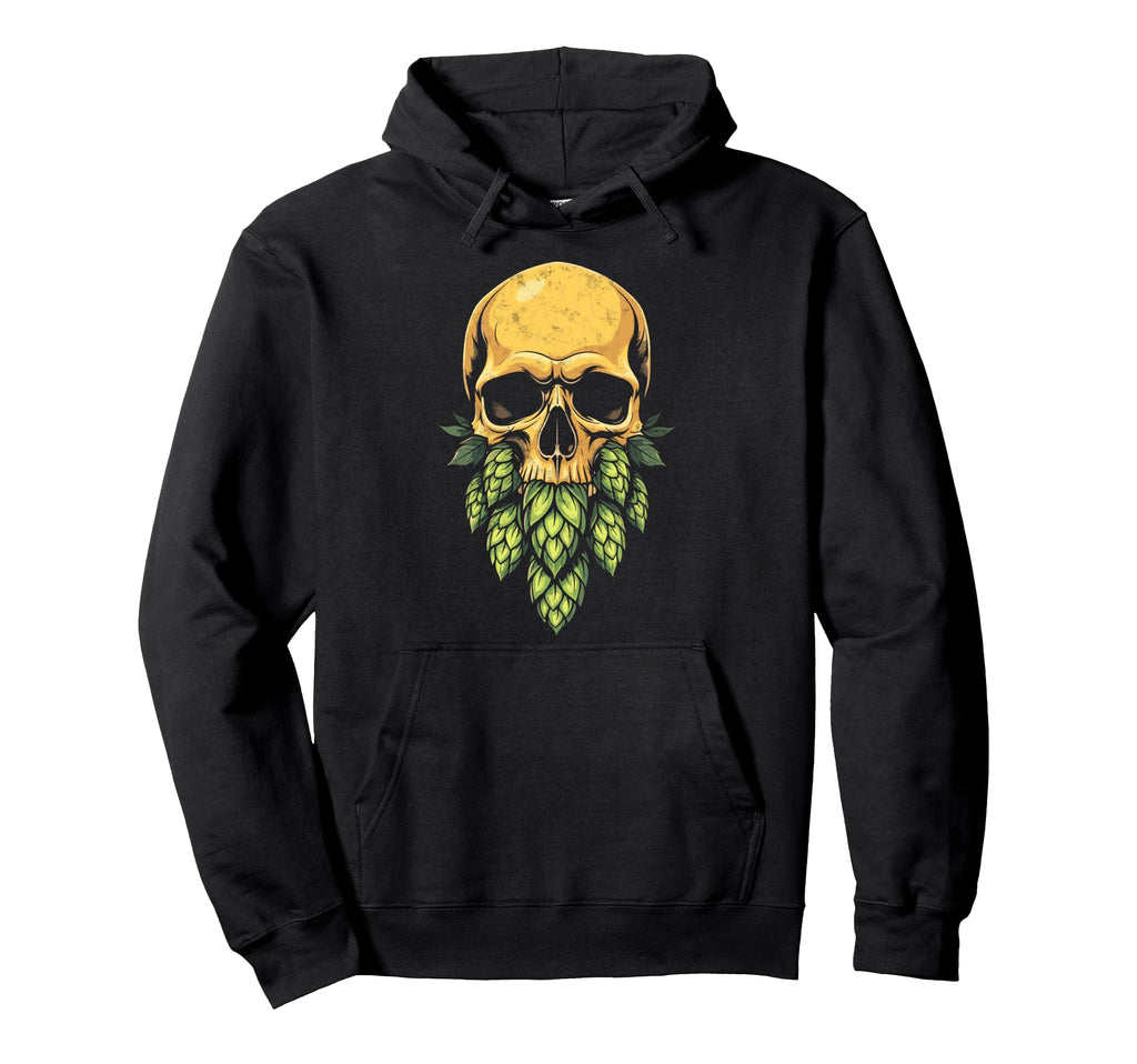 Hop Bearded Skull Brewer Funny Craft Hoodie - Casual Everyday Wear Unisex - T-Shirt, Sweatshirt, Hoodie