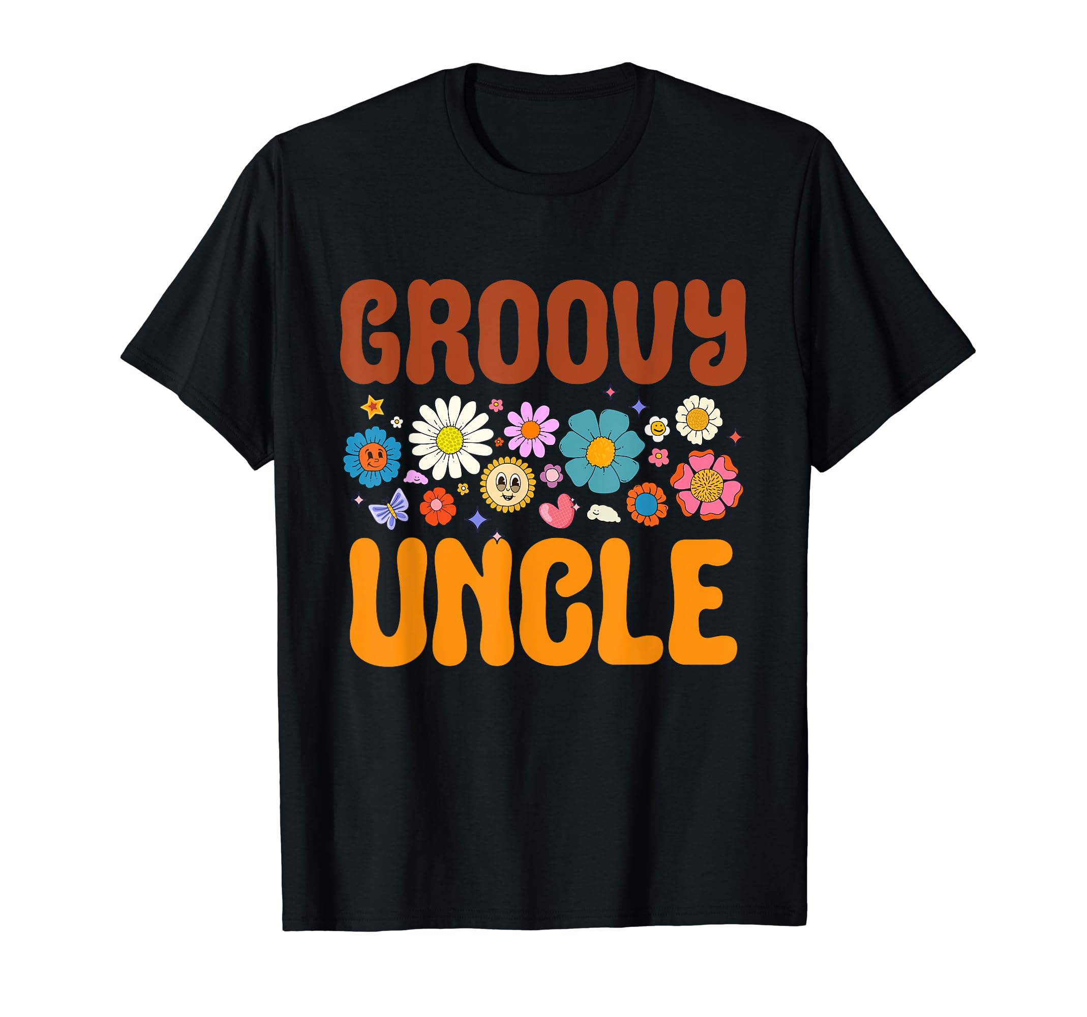 Groovy Uncle Fathers Day Hippie T-Shirt - Aesthetic Graphic Men Women - T-Shirt, Sweatshirt, Hoodie