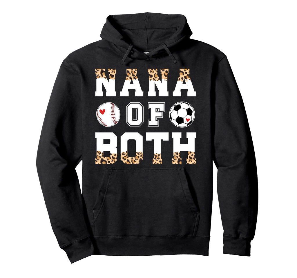 Nana Both Leopard Baseball Soccer Nana Hoodie - Trendy Graphic Unisex - T-Shirt, Sweatshirt, Hoodie