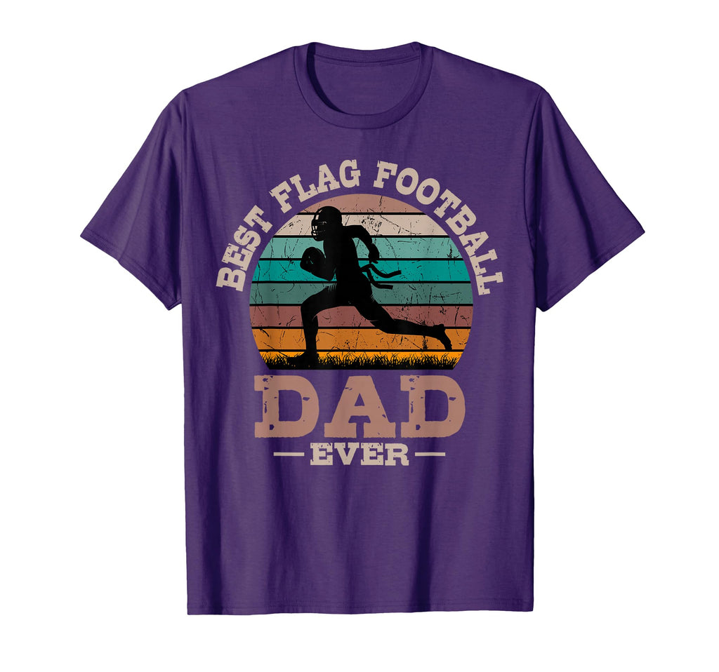 Flag Football Dad Sport Ball Fathers Day T-Shirt - Novelty Apparel Unisex - T-Shirt, Sweatshirt, Hoodie