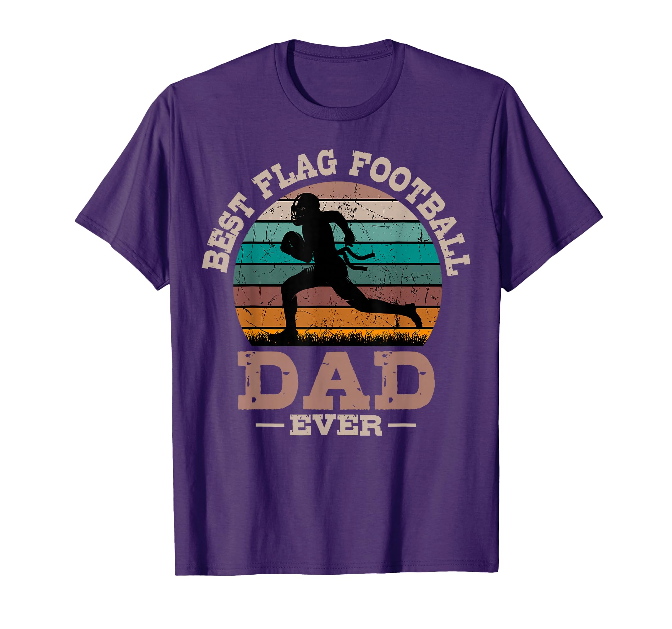 Flag Football Dad Sport Ball Fathers Day T-Shirt - Novelty Apparel Unisex - T-Shirt, Sweatshirt, Hoodie