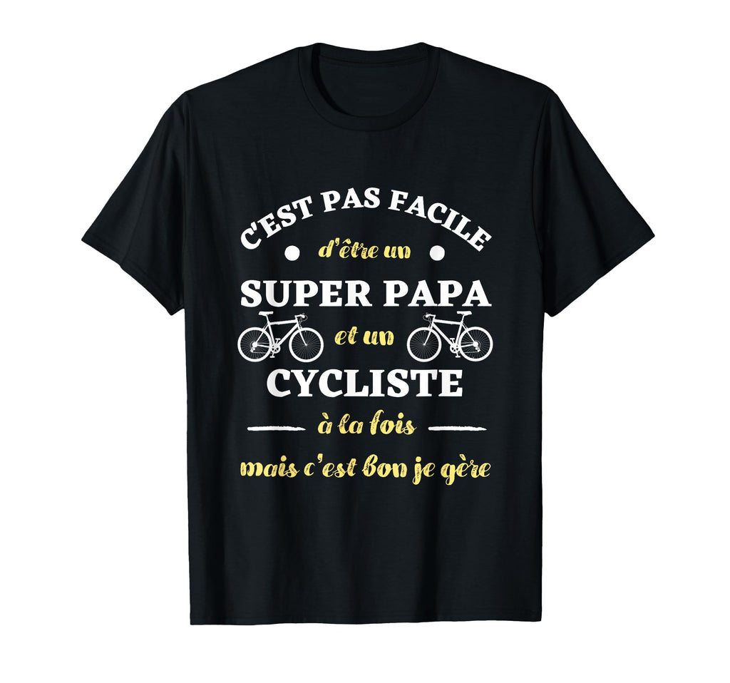Super Dad Cycling Humour Mens Funny T-Shirt - Minimalist Print Men Women - T-Shirt, Sweatshirt, Hoodie