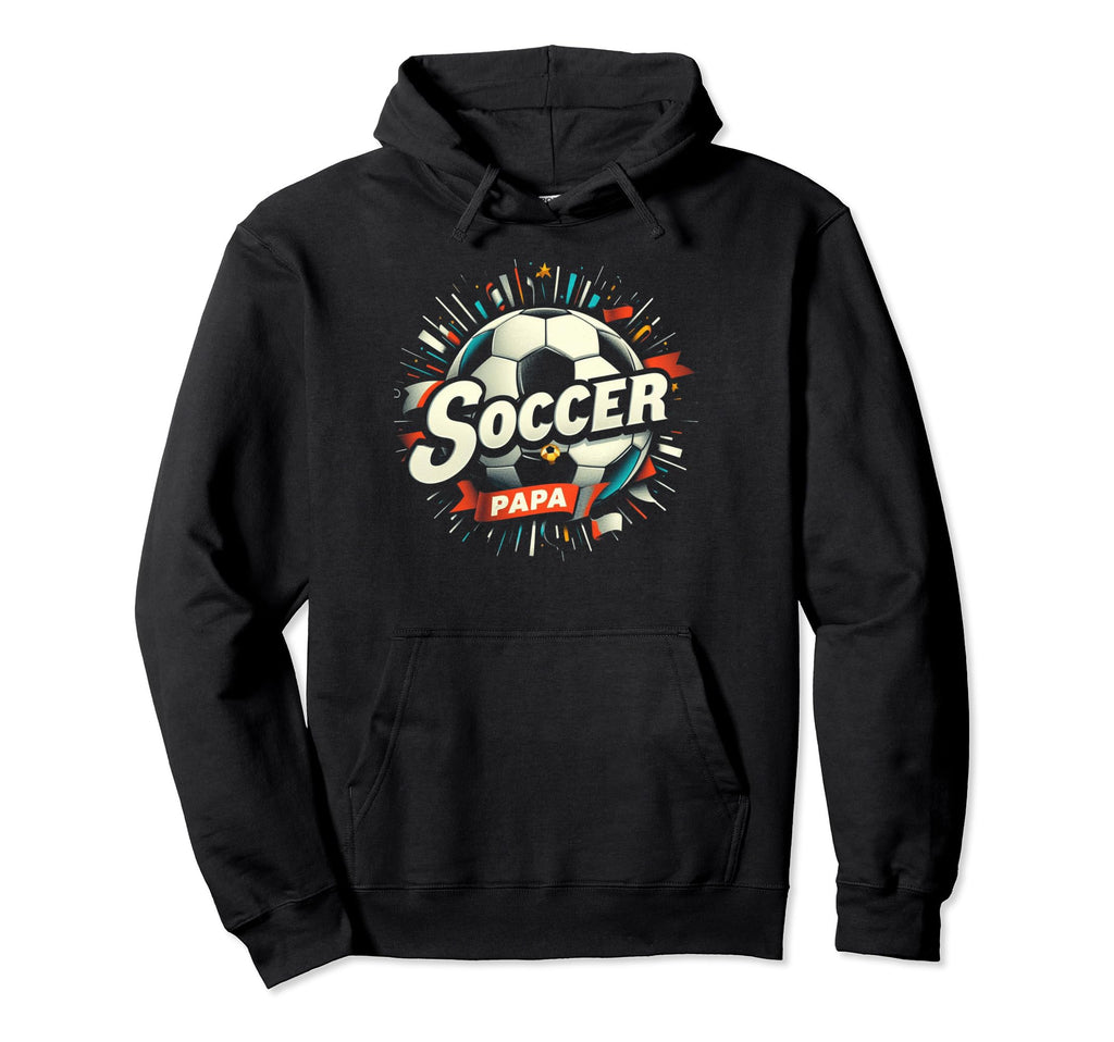 Soccer Papa Family Matching Dad Hoodie - Custom Art Print Men Women - T-Shirt, Sweatshirt, Hoodie